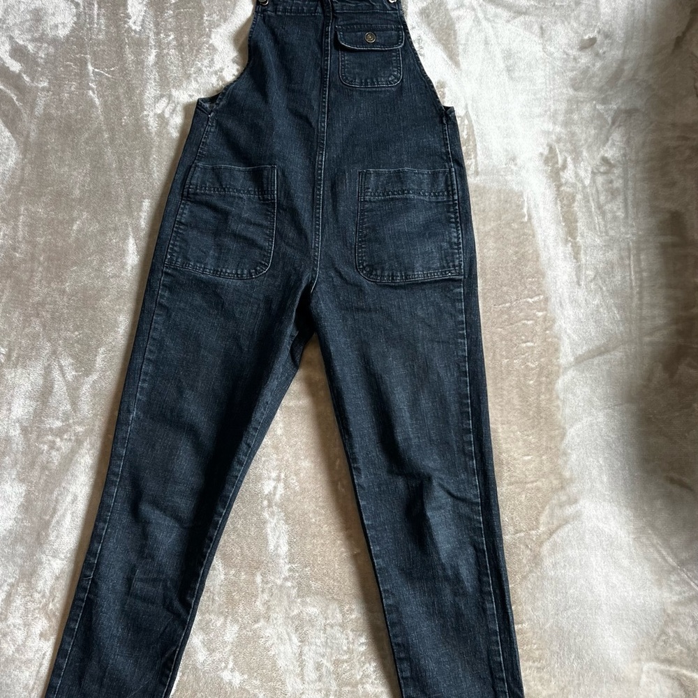 Classic Black Women's Denim Overalls